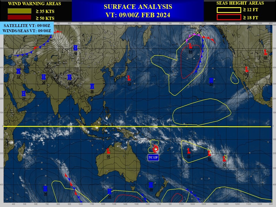 TC 12P//Remnants of TC 11P(OSAI)// 10P(NAT) Subtropical// INVEST 90S// 10 DAY ECMWF Storm Tracks//0909utc