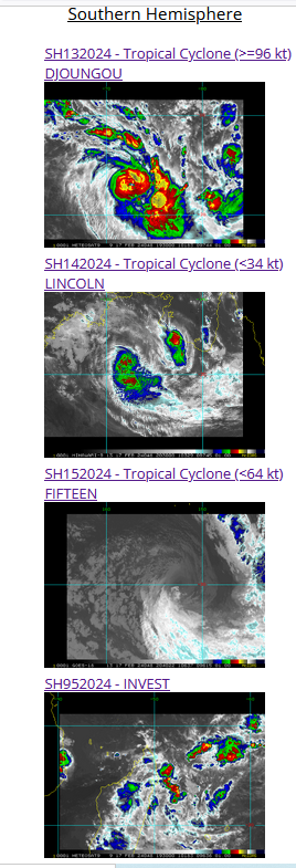 TC 13S(DJOUNGOU) from CAT 1 to CAT 3 in 24h: still intensifying// INVEST 95S up-graded//15P Subtropical//14P overland//1721utc TC 13S(DJOUNGOU) from CAT 1 to CAT 3 in 24h: still intensifying// INVEST 95S up-graded//15P Subtropical//14P overland//1721utc