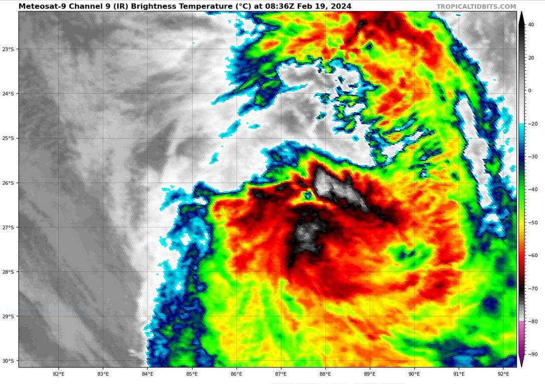 TC 13S(DJOUNGOU) former Super Typhoon now rapidly decaying//TC 16S developing next 72h//10 Day ECMWF Storm Tracks//1910utc
