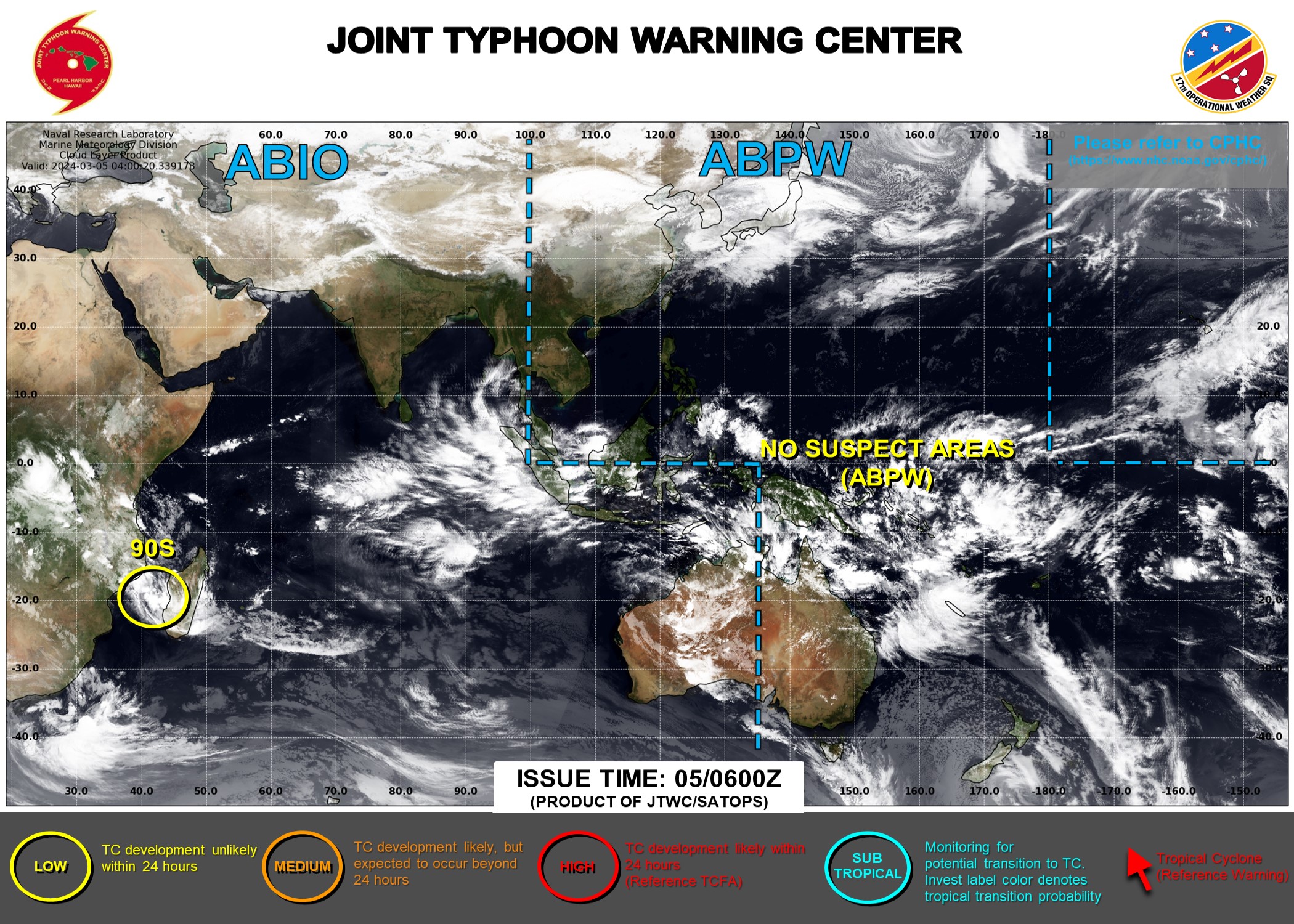 JTWC IS ISSUING 3HOURLY SATELLITE BULLETINS ON INVEST 90S
