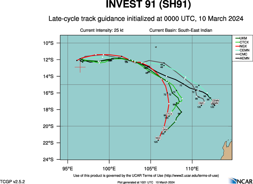 INVEST 90S & INVEST 91S : Tropical Cyclone Formation Alert issued at 10/09UTC