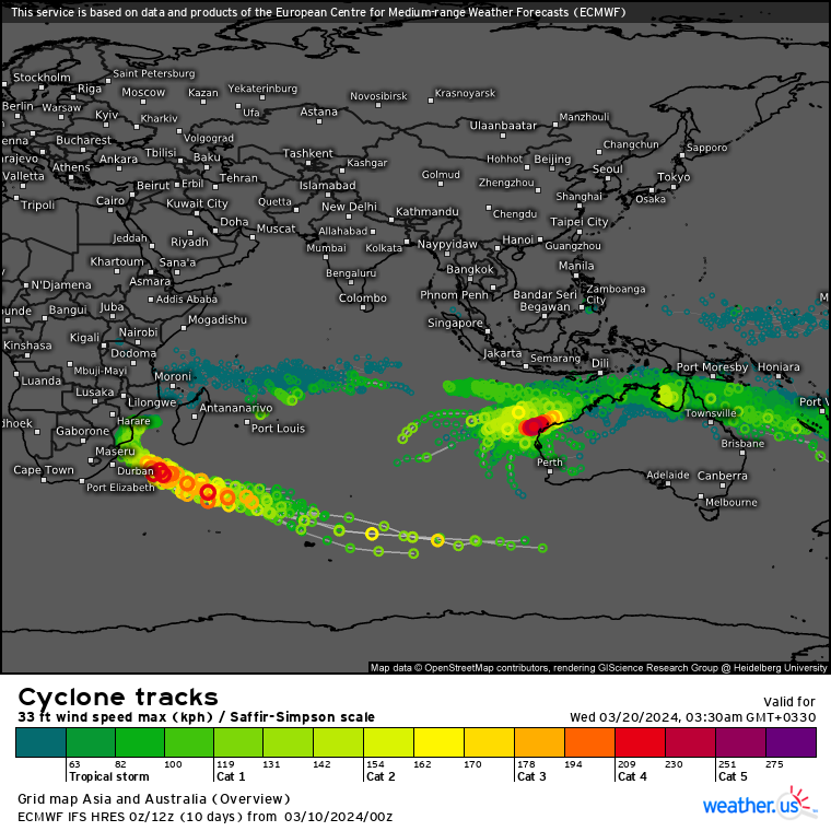 INVEST 90S & INVEST 91S : Tropical Cyclone Formation Alert issued at 10/09UTC