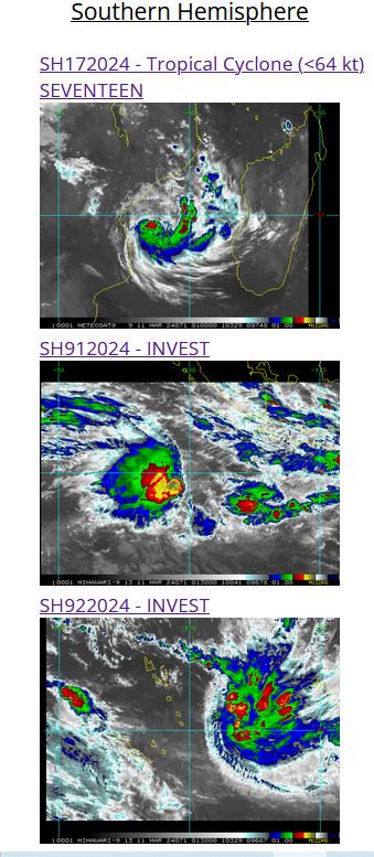 TC 17S(FILIPO) intensifying next 24H//INVEST 91S likely to develop next 48H// 1100utc updates