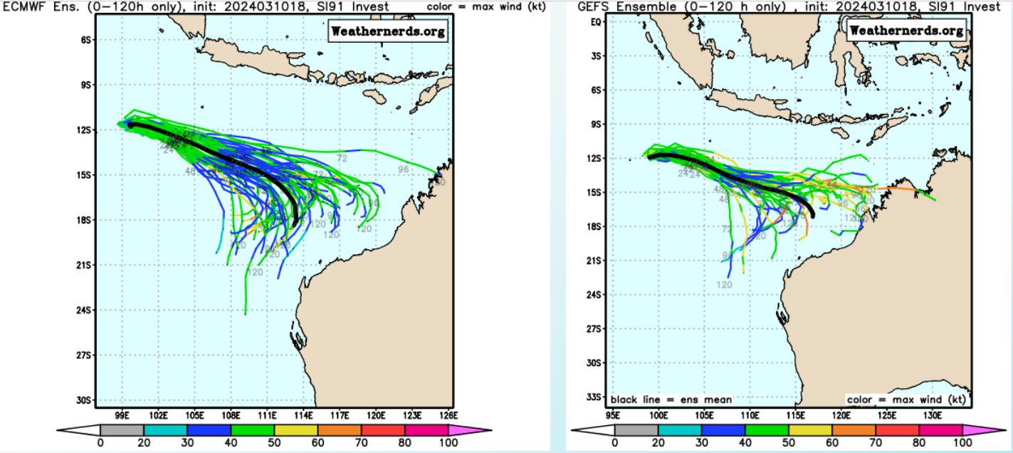 TC 17S(FILIPO) intensifying next 24H//INVEST 91S likely to develop next 48H// 1100utc updates