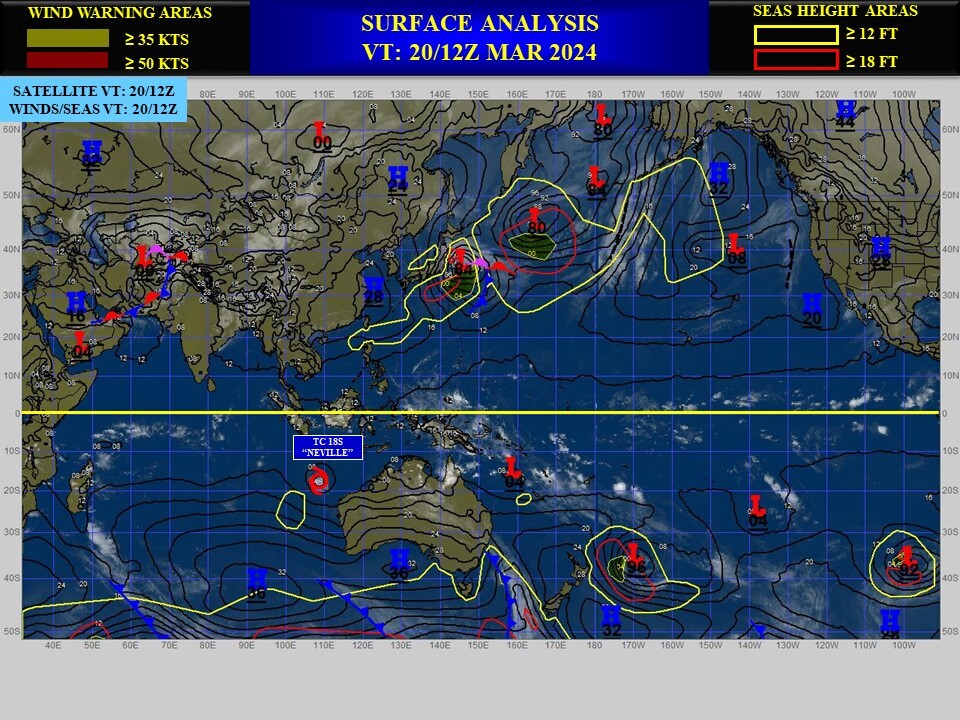 TC 18S forecast to reach CAT 1 US within 48H//TC 19P(MEGAN) remnants over-land // 3 Week TC Formation Probability//2003utc
