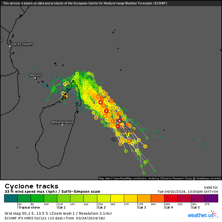 TC 18S(NEVILLE) remnants dying down// INVEST 95S under watch// ECMWF 10 Day Storm Tracks//2500utc TC 18S(NEVILLE) remnants dying down// INVEST 95S under watch// ECMWF 10 Day Storm Tracks//2500utc
