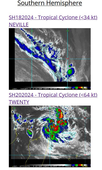 TC 20S intensifying next 72H and to curve to the SouthEast after 48H// 2603utc