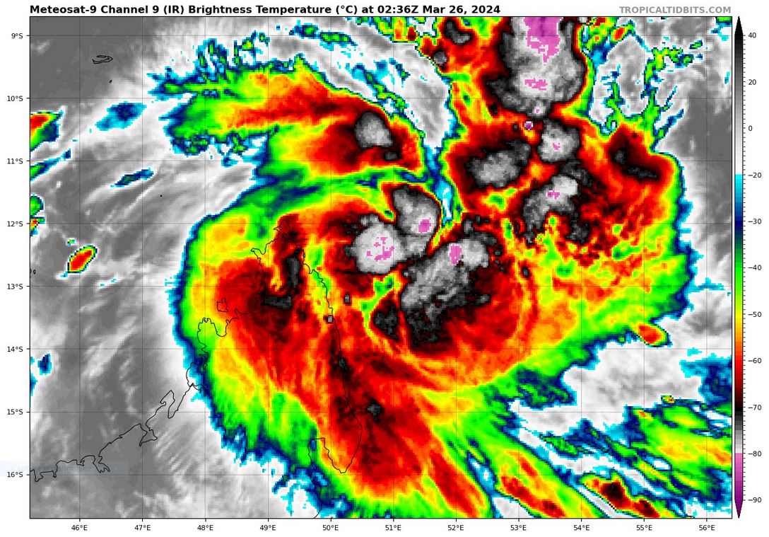 TC 20S intensifying next 72H and to curve to the SouthEast after 48H// 2603utc