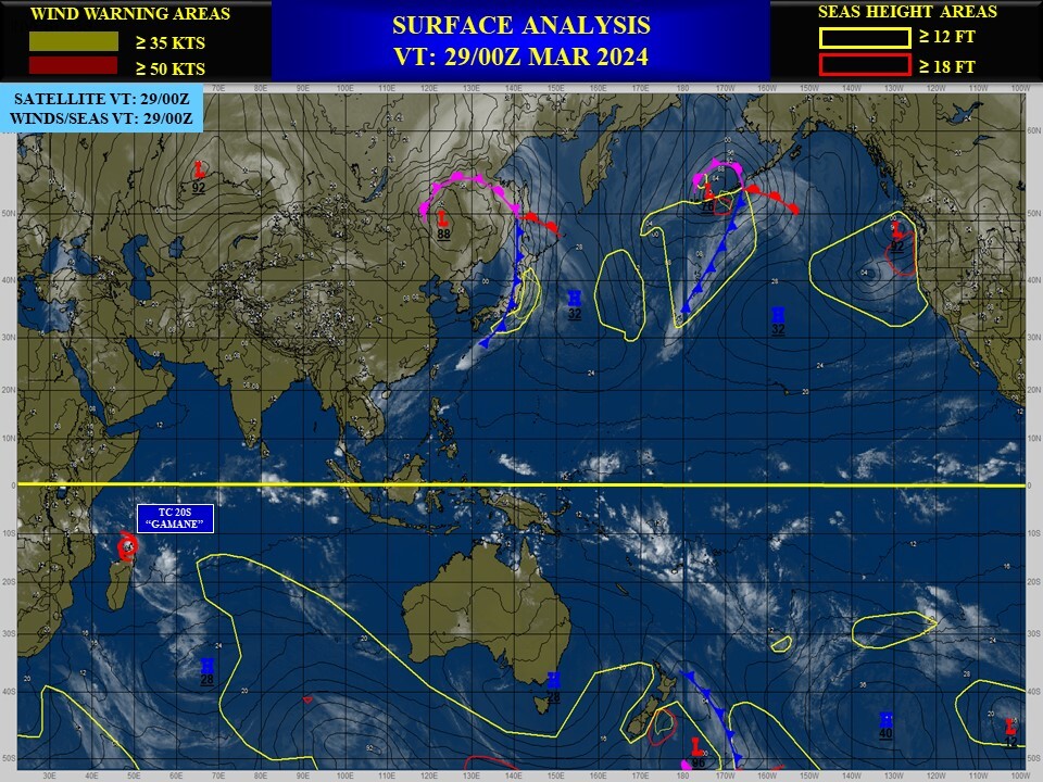 REMNANTS of TC 20S(GAMANE)// ECMWF 10 Day Storm Tracks// 2903utc