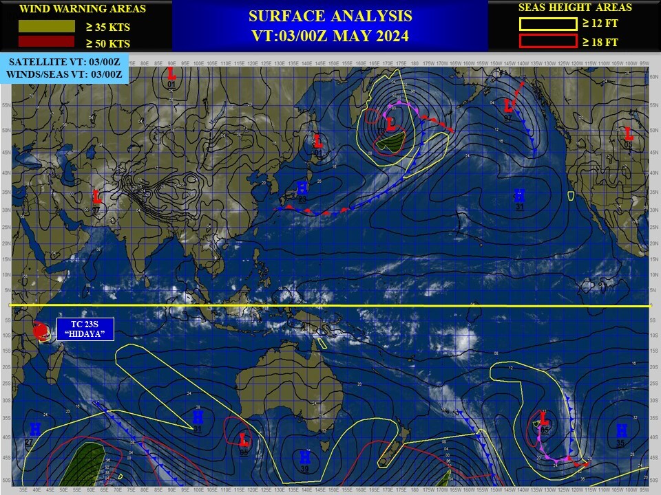 TC 23S(HIDAYA) peaked at 80 knots/CAT 1 US A NEW RECORD AS THE MOST INTENSE TC IN THIS REGION//0315utc