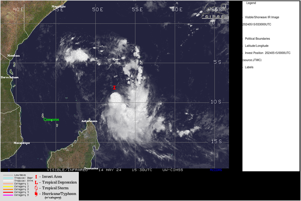 INVEST 93W// INVEST 92S// 10 Day ECMWF Storm Tracks// 3 Week TC Formation Probability// 1503utc