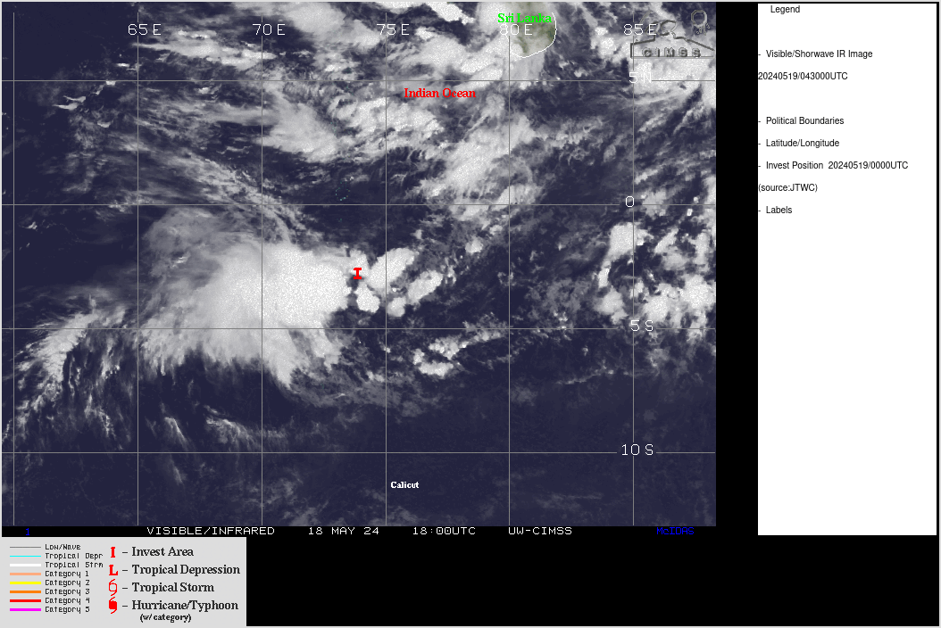 TC 24S(IALY) peaks as a strong tropical storm// INVEST 93S// INVEST 93W// ECMWF 10 Day Storm Tracks// 1906utc