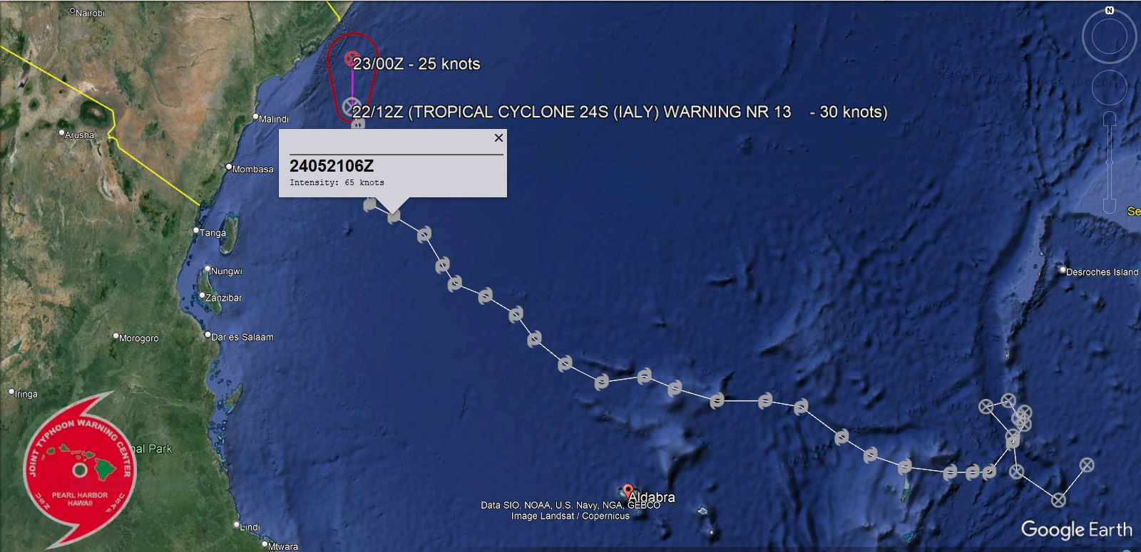 INVEST 93W TCFA// TC 24S(IALY) peaked at Typhoon Intensity//INVEST 99B//TC 25S short-lived//10 Day ECMWF Storm Tracks// 3 Week TC Formation Probability//2215utc 