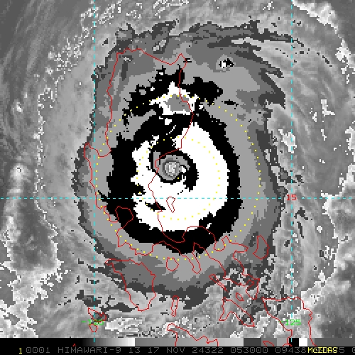 Super Typhoon 25W(MAN-YI) landfall South of CASIGURAN/LUZON//TC 02S(BHEKI) Strong CAT 3 US  above forecast//1709utc  Super Typhoon 25W(MAN-YI) landfall South of CASIGURAN/LUZON//TC 02S(BHEKI) Strong CAT 3 US  above forecast//1709utc