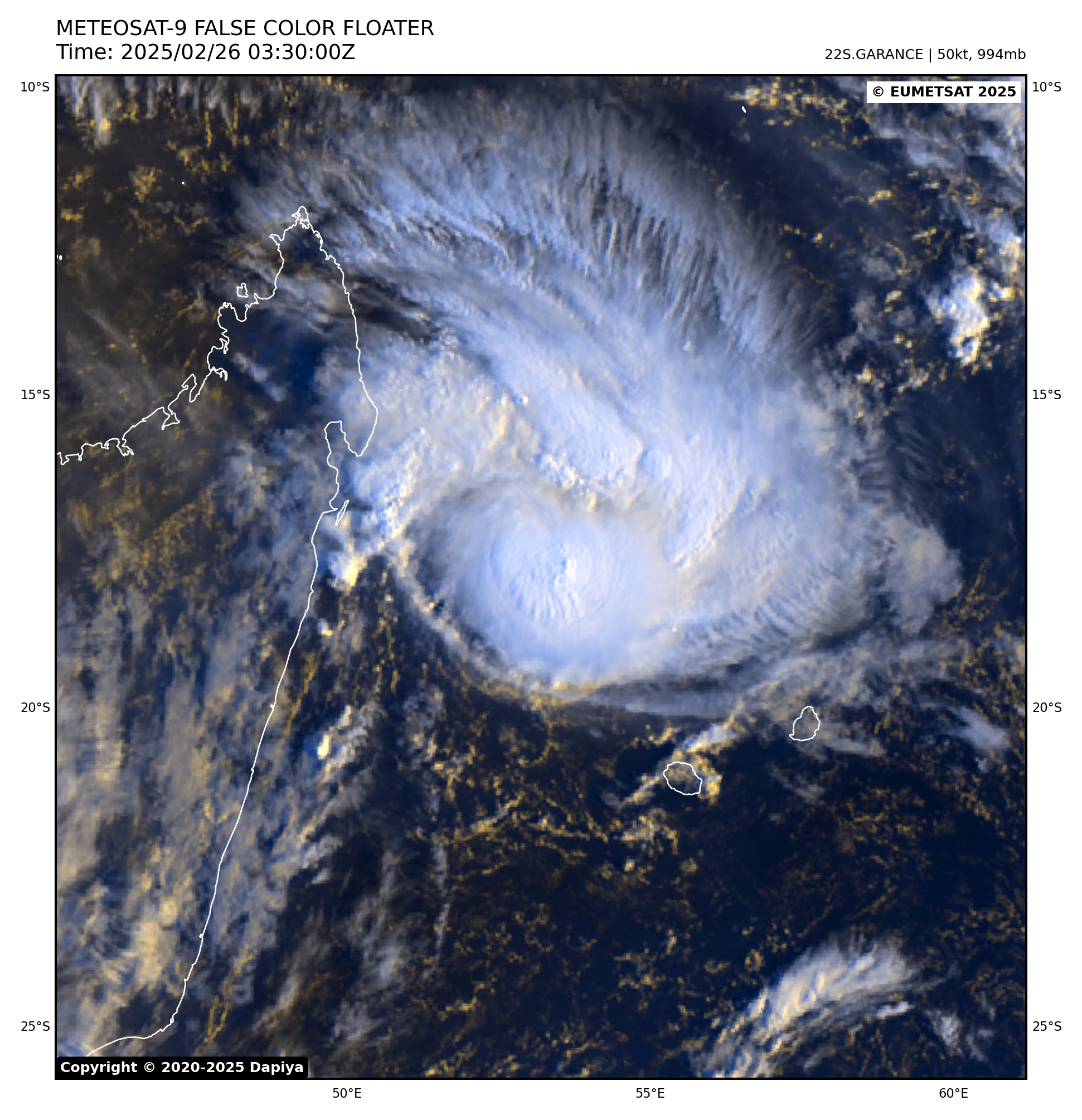 TC 22S(GARANCE) Rapid Intensification likely within 36h bearing down on REUNION island// TC 18P(ALFRED) at CAT 1 US//2603utc TC 22S(GARANCE) Rapid Intensification likely within 36h bearing down on REUNION island// TC 18P(ALFRED) at CAT 1 US//2603utc