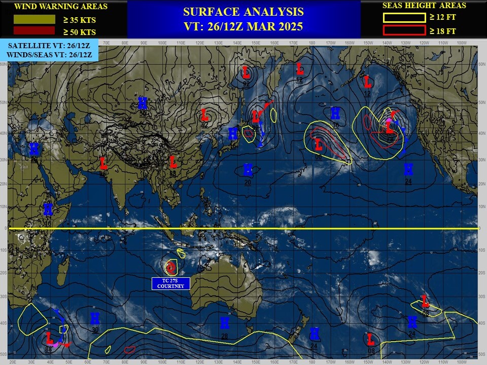 TC 27S(COURTNEY) Category 1 US intensifying// INVEST 93S// INVEST 96W//3 Week Tropical Cyclone Formation Probability//2700utc 