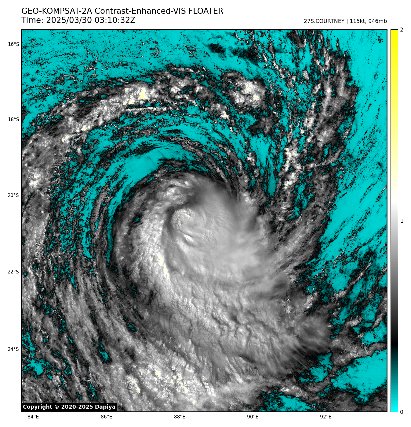 TC 27S(COURTNEY) recahed Super Typhoon Intensity//Over-land TC 28S(DIANNE)//INVEST 97W//3003uitc
