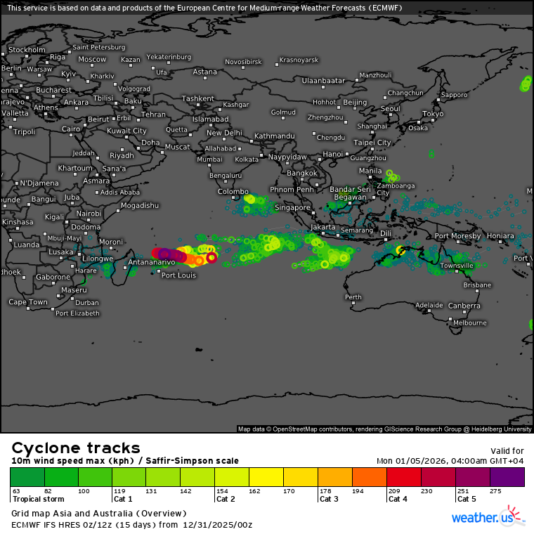 3 Week Tropical Cyclone Formation Probability//12/30/25