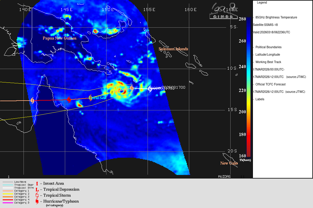 Intensifying TC 27P NARELLE forecast to reach CAT 4 US within 48h