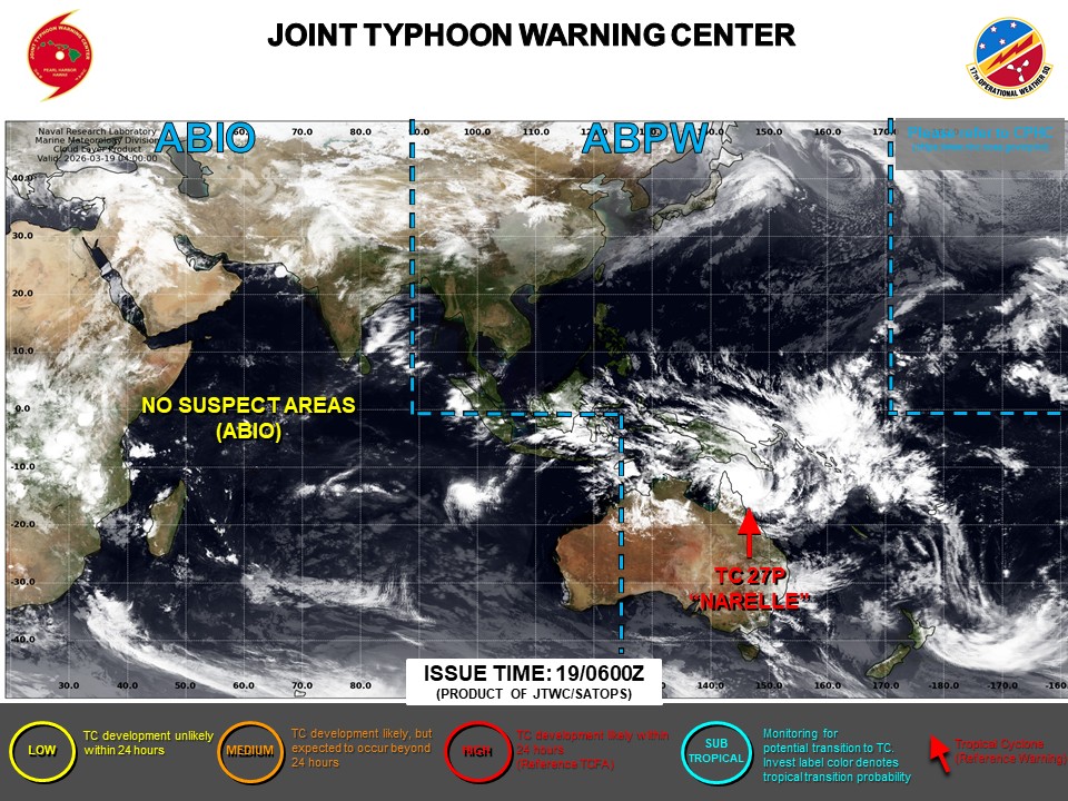 TC 27P NARELLE near Super Typhoon Intensity