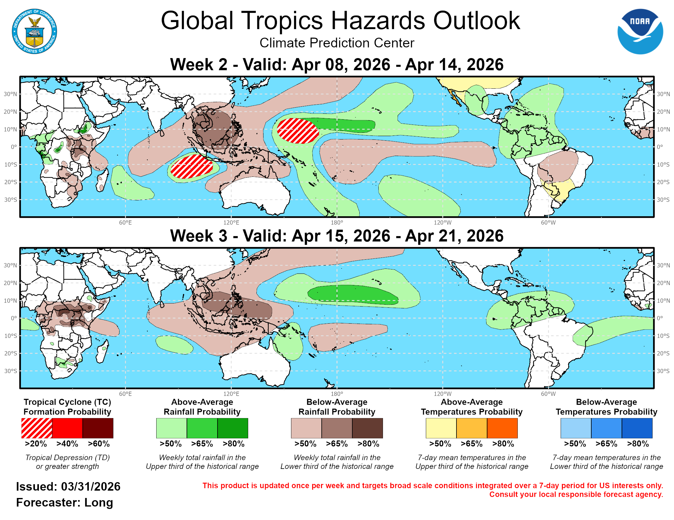 3 Week Tropical Cyclone Formation Probability//03/31/26