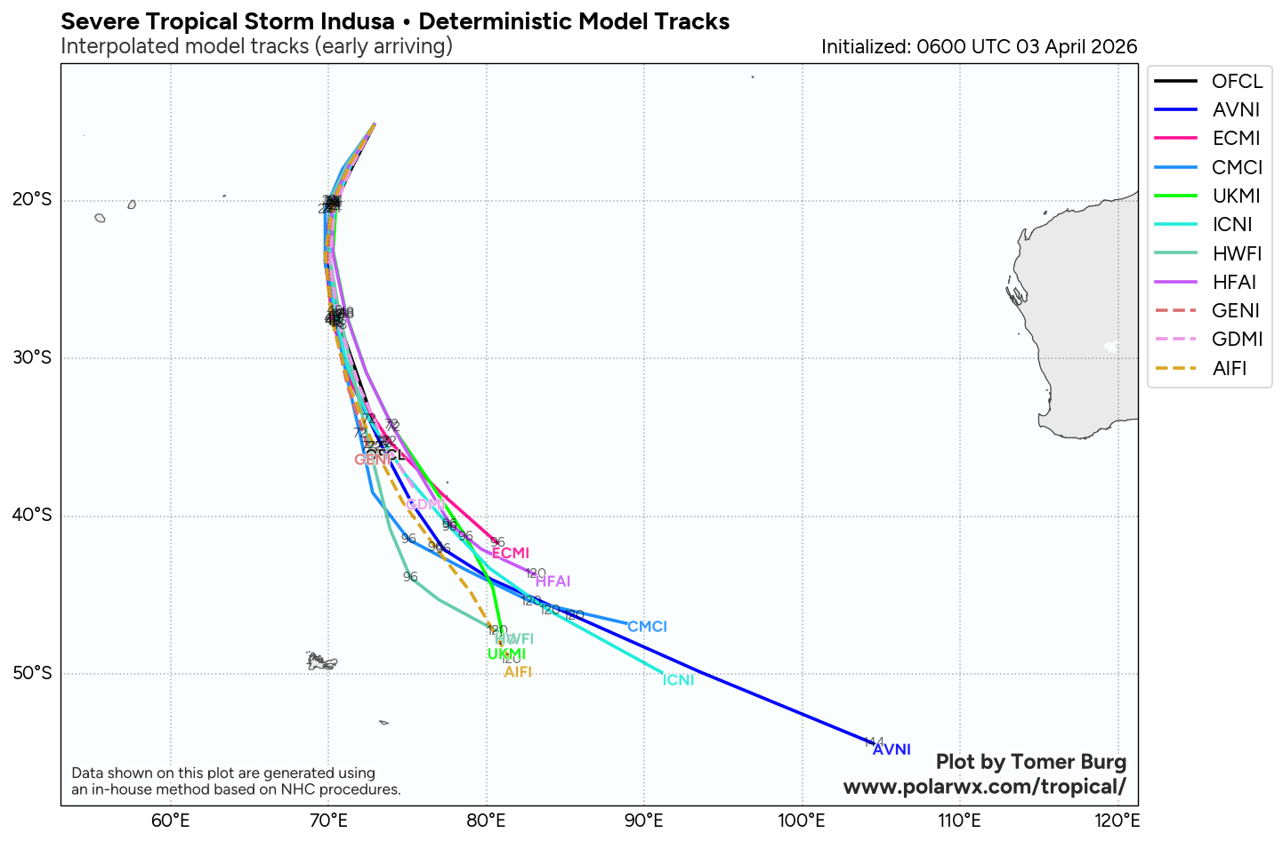 TC 29S (INDUSA) to reach Hurricane/Typhoon Intensity within 24h/Invest 90P high/Invest 91P
