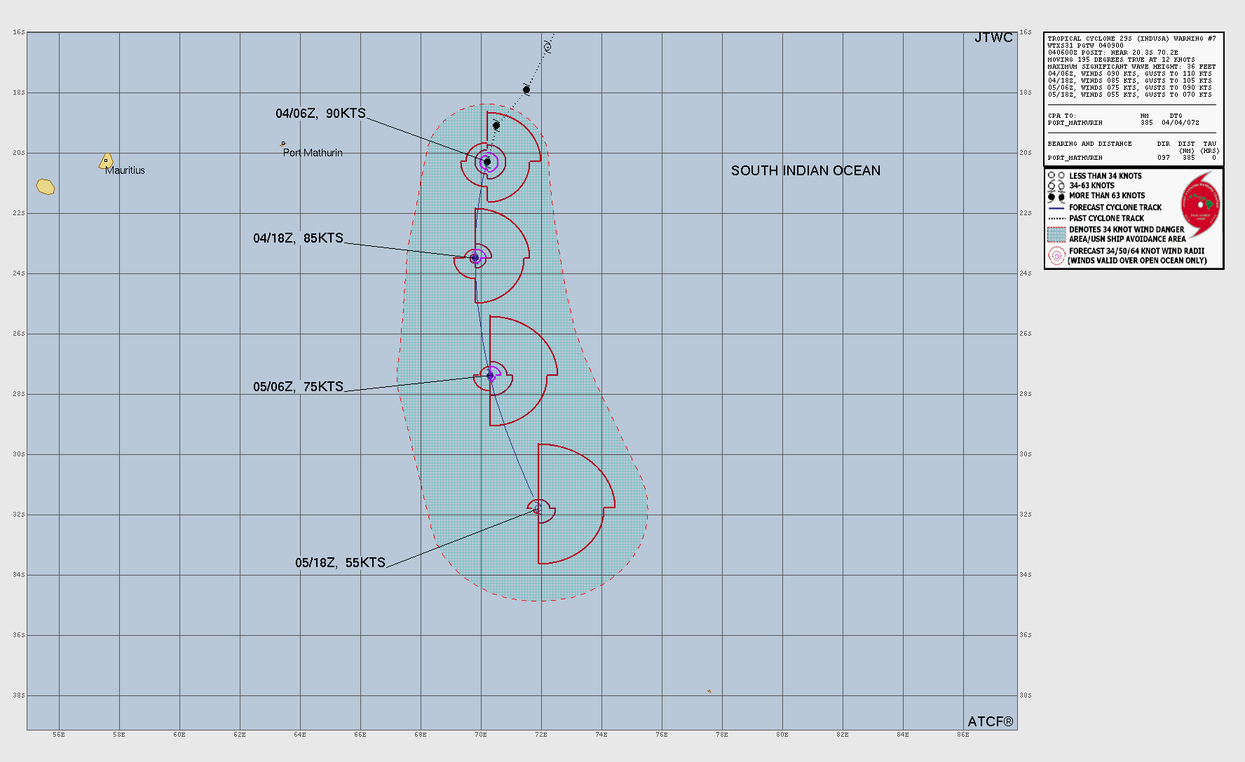TC 29S (INDUSA) peaks at CAT 2 US//TC 30P very slow moving and intensifying/INVEST 91P medium