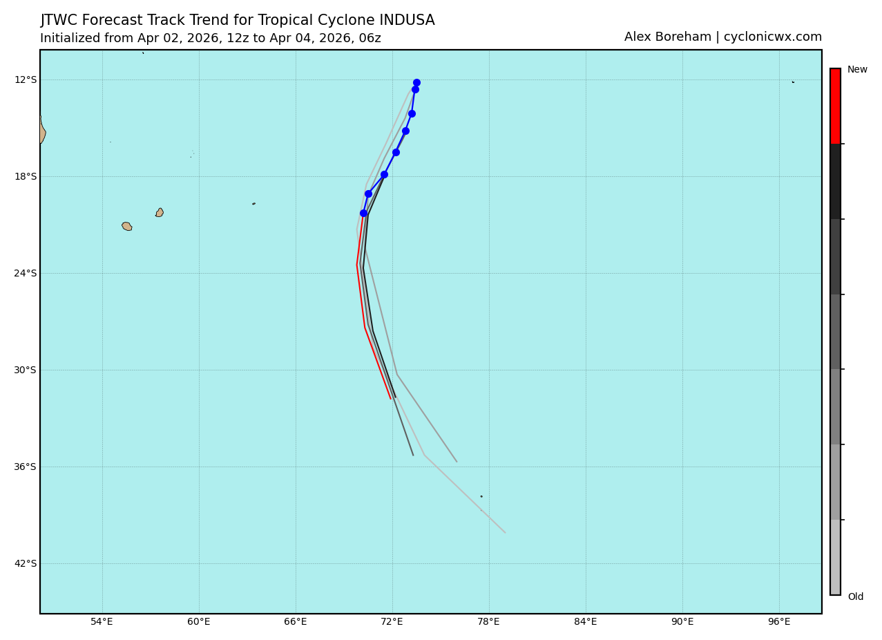 TC 29S (INDUSA) peaks at CAT 2 US//TC 30P very slow moving and intensifying/INVEST 91P medium
