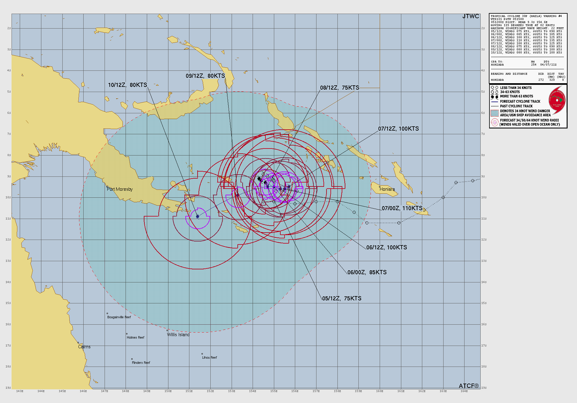 SOUTH PACIFIC: TC 30P(MAILA) still intensifying but still very slow moving/ TC 31P (VAIANU) Rapid Intensification likely next 36 hours//051500Z
