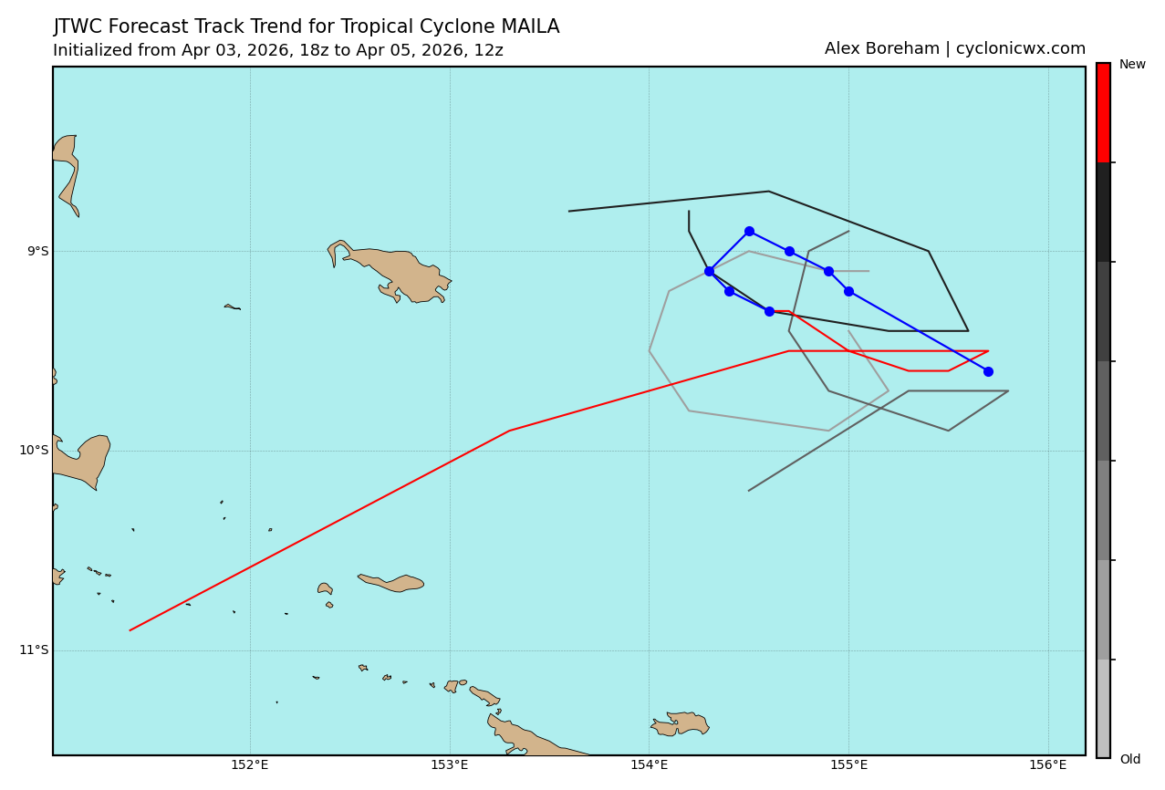 SOUTH PACIFIC: TC 30P(MAILA) still intensifying but still very slow moving/ TC 31P (VAIANU) Rapid Intensification likely next 36 hours//051500Z