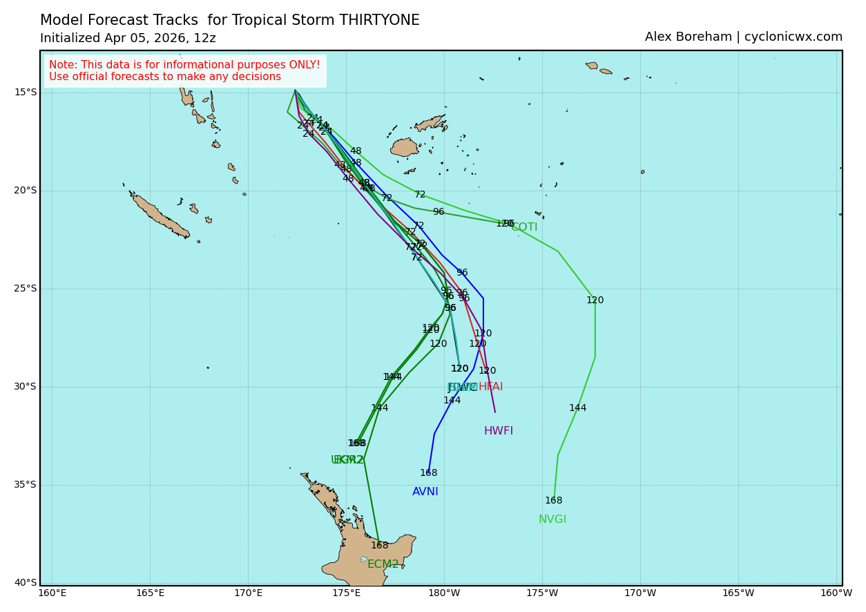 SOUTH PACIFIC: TC 30P(MAILA) still intensifying but still very slow moving/ TC 31P (VAIANU) Rapid Intensification likely next 36 hours//051500Z