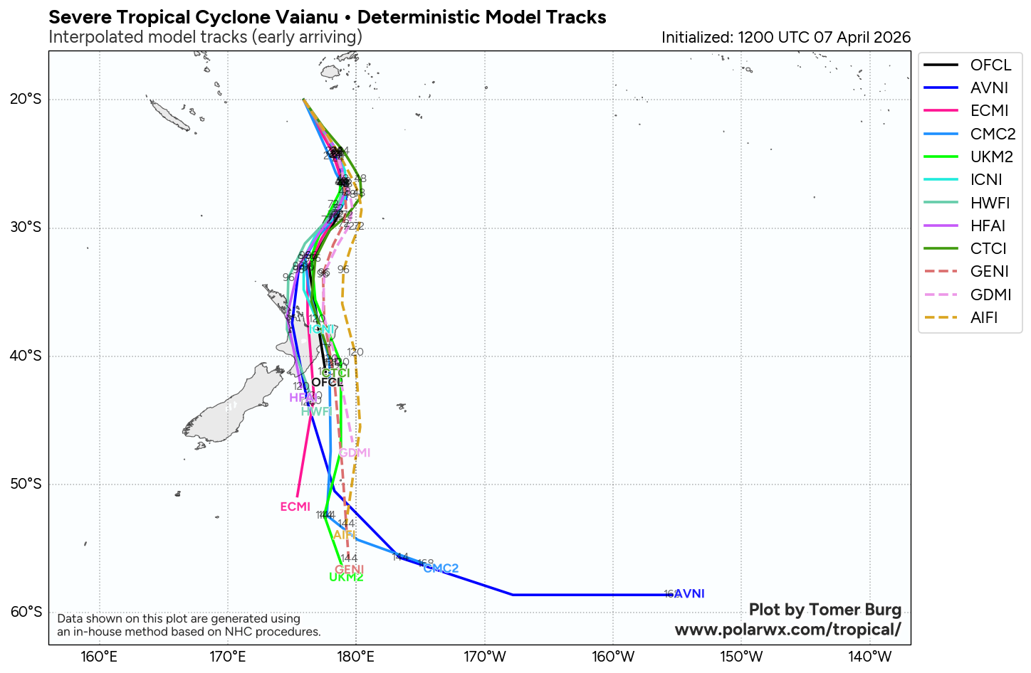 SOUTH PACIFIC: TC 30P(MAILA) near CAT 4 US despite possible up-welling,intensification still possible next 24h/TC 31P (VAIANU) peaked at CAT 3 forecast to be a strong Subtropical Storm by 96h//071500 UTC 
