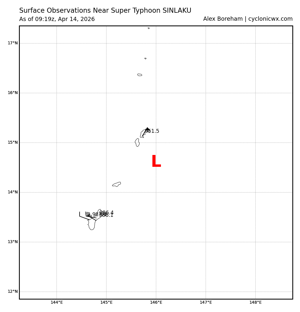 WESTERN PACIFIC: Super Typhoon 04W(SINLAKU) CAT 4 US exhibiting an eye-wall replacement cycle with imminent landfall near AGUIJAN or TINIAN with very destructive winds/ SOUTH INDIAN: Invest 92S/140900 UTC /