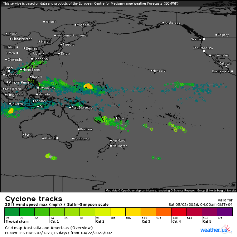 3 Week Tropical Cyclone Formation Probability//04/22/26