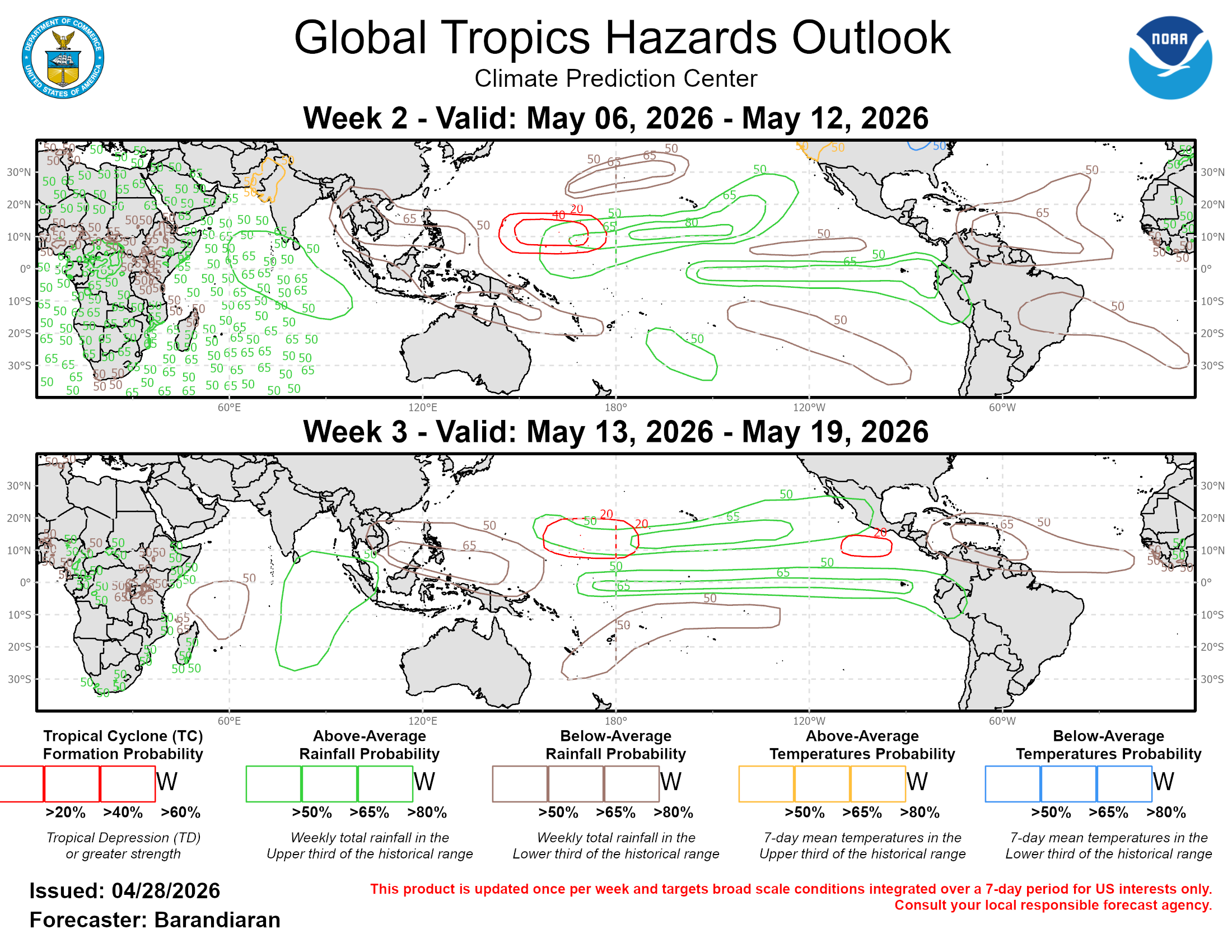 3 Week Tropical Cyclone Formation Probability//04/29/26