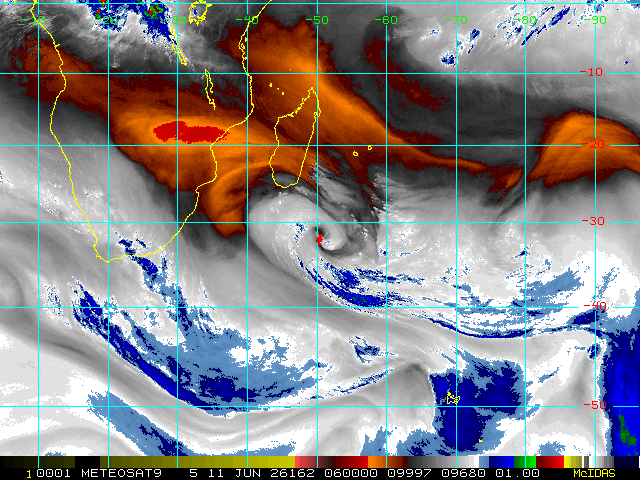 SOUTH INDIAN: Subtropical Storm 95S// 11/0900 UTC