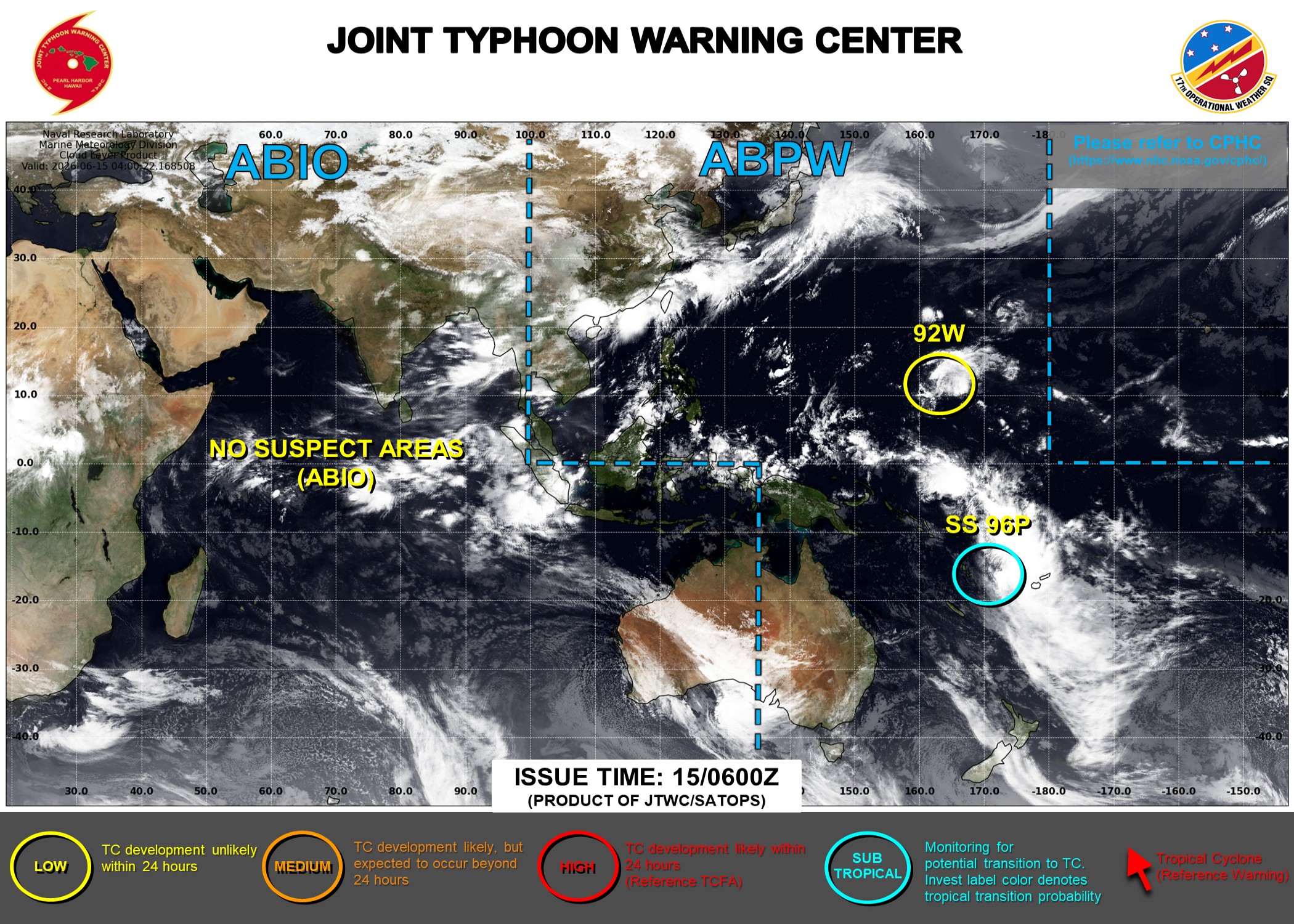 JTWC IS ISSUING 3 HOURLY SATELLITE BULLETINS ON INVEST 96P
