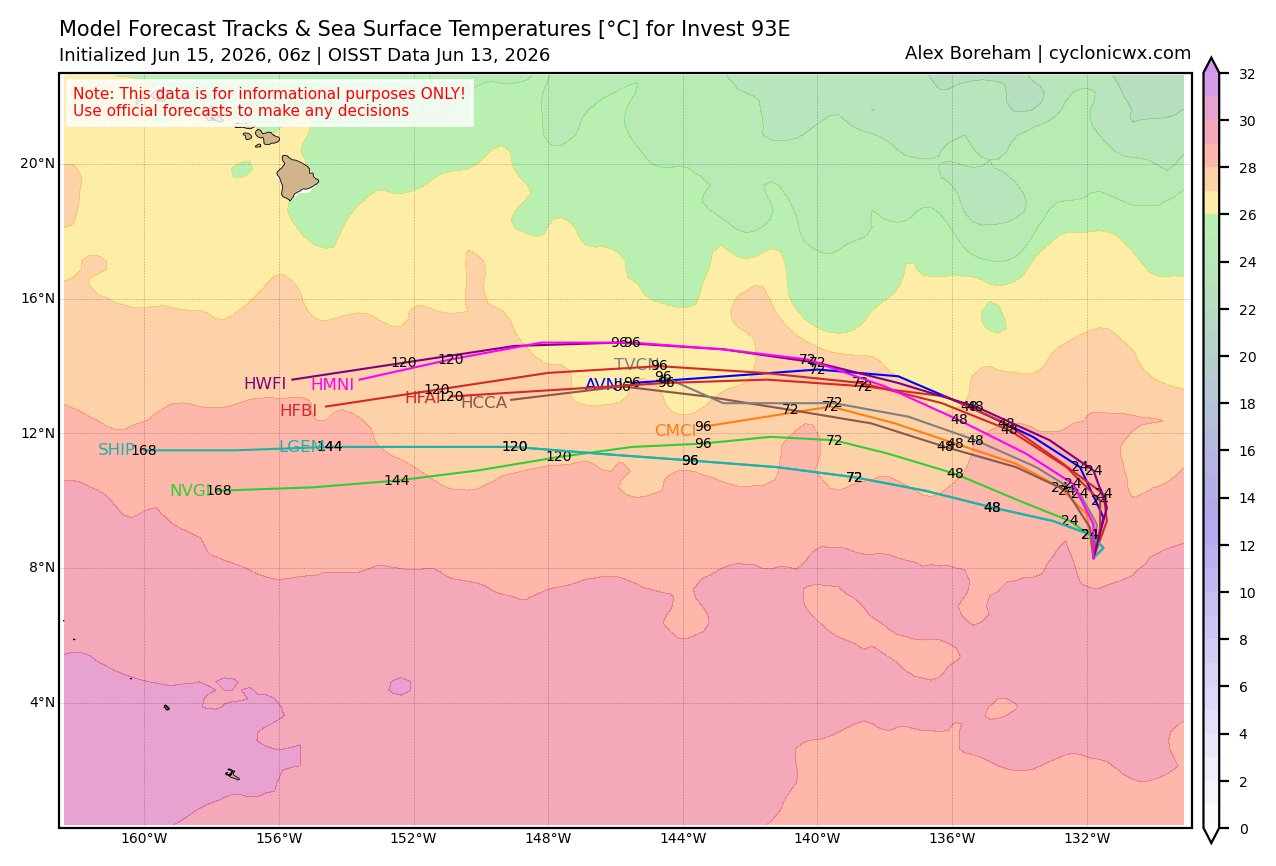WESTERN PACIFIC: Invest 92W/SOUTH PACIFIC: Subtropical Storm 96P/EASTERN PACIFIC: Invest 93E//15@0730 UTC 