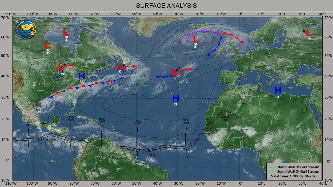 WESTERN PACIFIC: Invest 92W/ SOUTH PACIFIC: Invest 96P/3 Week Tropical Cyclone Formation Probability//17@1030 UTC 