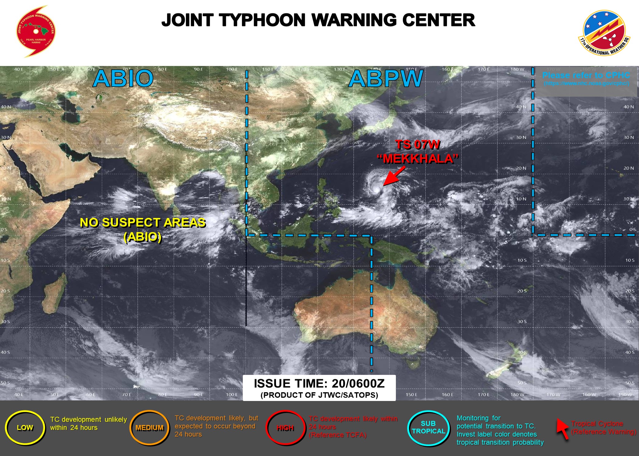 JTWC IS ISSUING 6 HOURLY WARNINGS AND 3 HOURLY SATELLITE BULLETIN ON 07W
