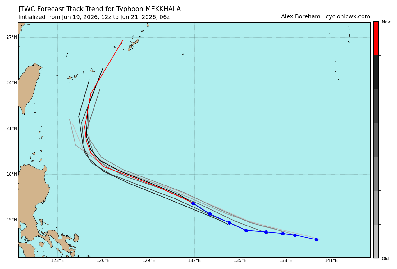 WESTERN PACIFIC:Typhoon 07W(MEKKHALA) Rapid Intensification likely next 24h forecast Peak Intensity at CAT 4 US in 48h/ Invest 94W//21@1000 UTC  
