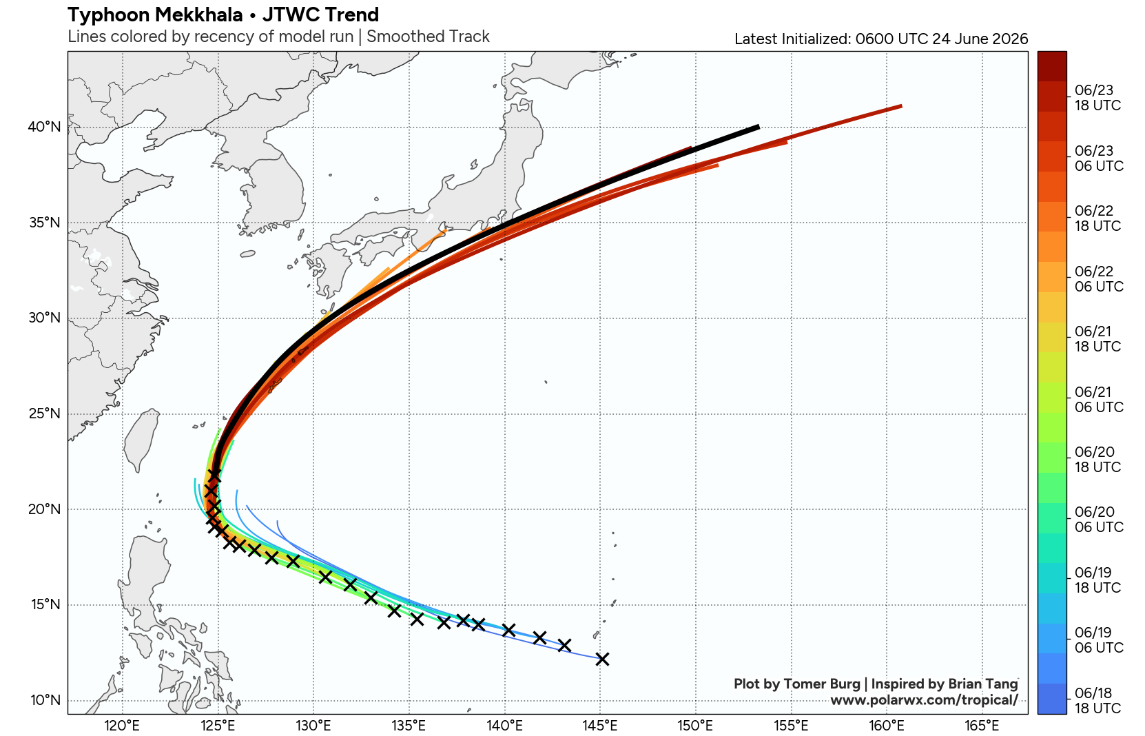 WESTERN PACIFIC:TY 07W(MEKKHALA) approaching OKINAWA while weakening/08W(HIGOS) to merge with 07W in approx 60h/Invest 95W//24@1030 UTC 