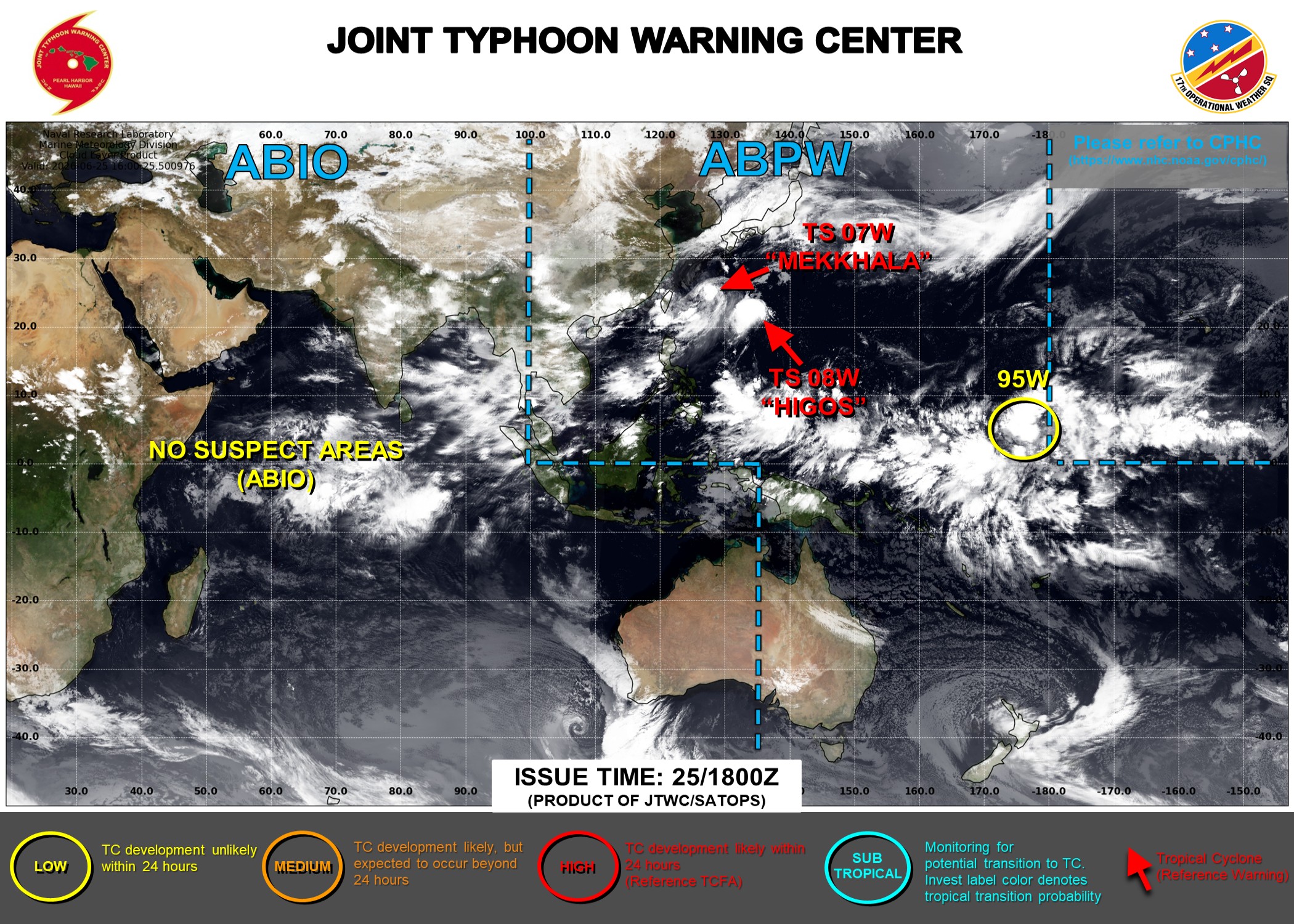 JTWC IS ISSUING 6 HOURLY WARNINGS AND 3 HOURLY SATELLITE BULLETINS ON 07W AND 08W