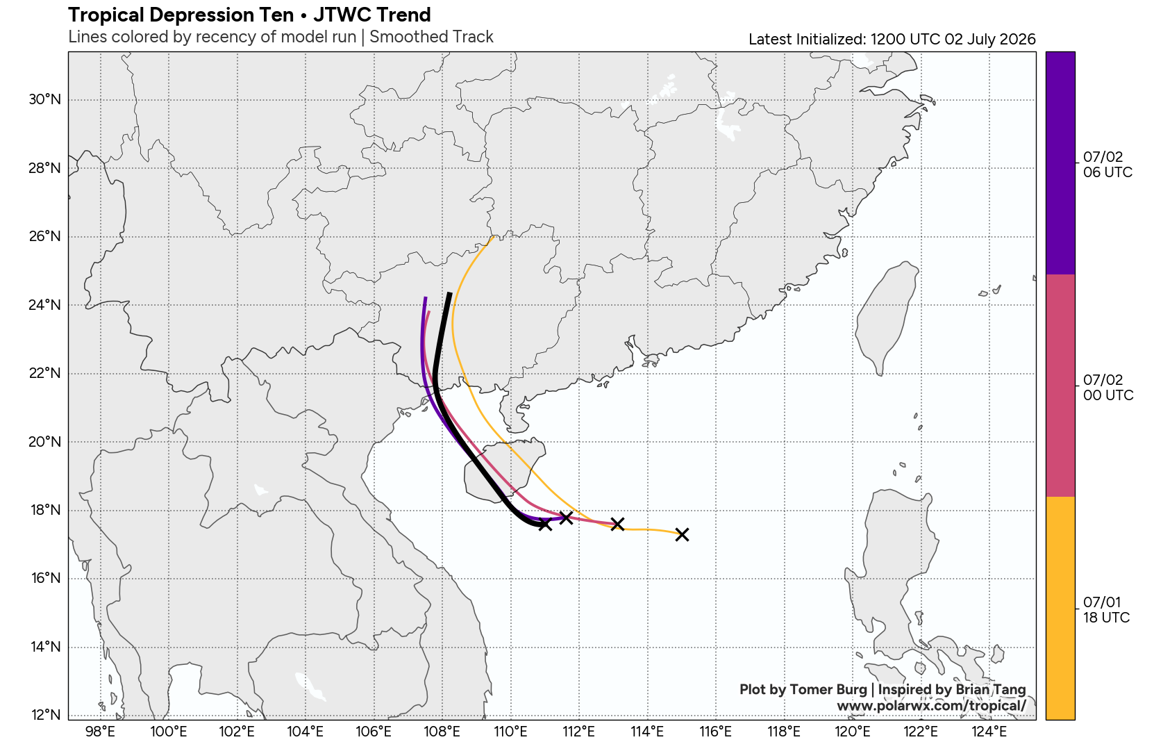 WESTERN PACIFIC: TS 09W(BAVI) RI expected next 48h to Super Typhoon Intensity/TD 10W//SOUTH PACIFIC:Invest 97P//EASTERN PACIFIC:TS 04E(DOUGLAS)//02@1800 UTC 