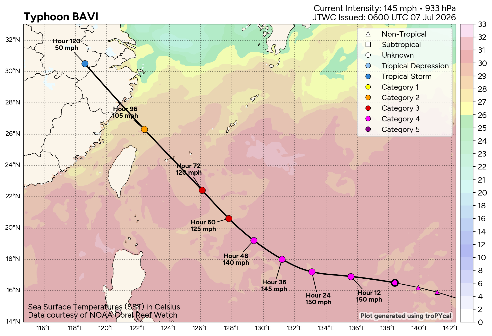 WESTERN PACIFIC: TY 09W(BAVI) CAT 4 US, ERC completed, new Peak Intensity possible next 24h/ Invest 97W//07@1030 UTC