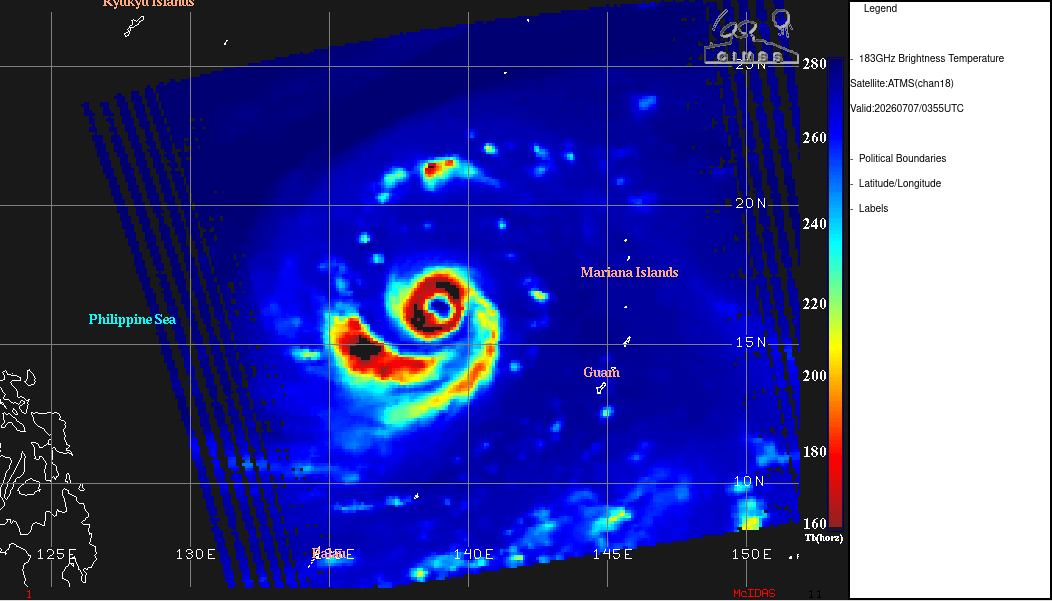 WESTERN PACIFIC: TY 09W(BAVI) CAT 4 US, ERC completed, new Peak Intensity possible next 24h/ Invest 97W//07@1030 UTC