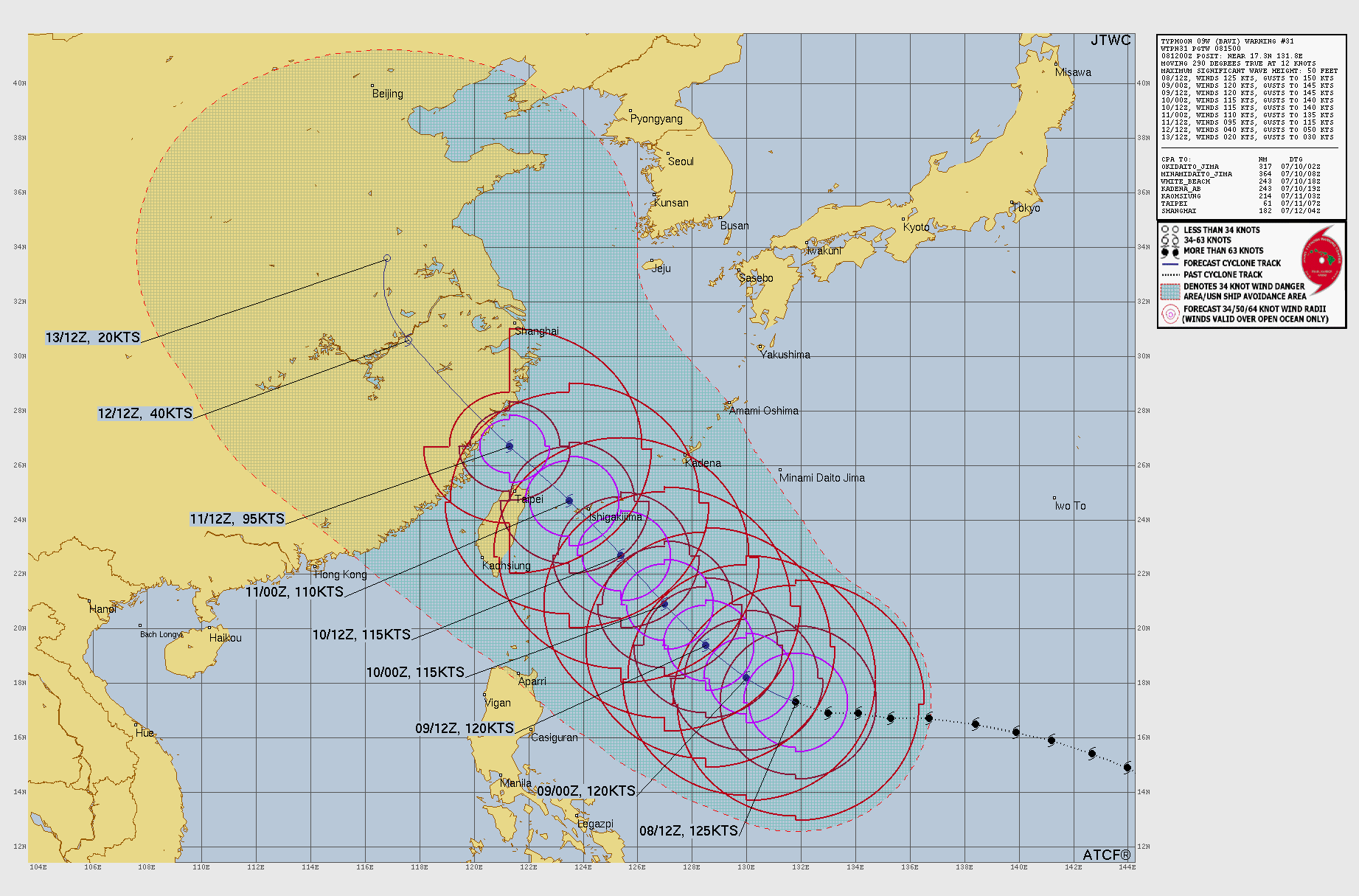 WESTERN PACIFIC: TY 09W(BAVI) peaked at STY Intensity again, now undergoing another ERC, gradually approaching the YAEYMA islands next 48h/Invest 97W//08@1700 UTC 