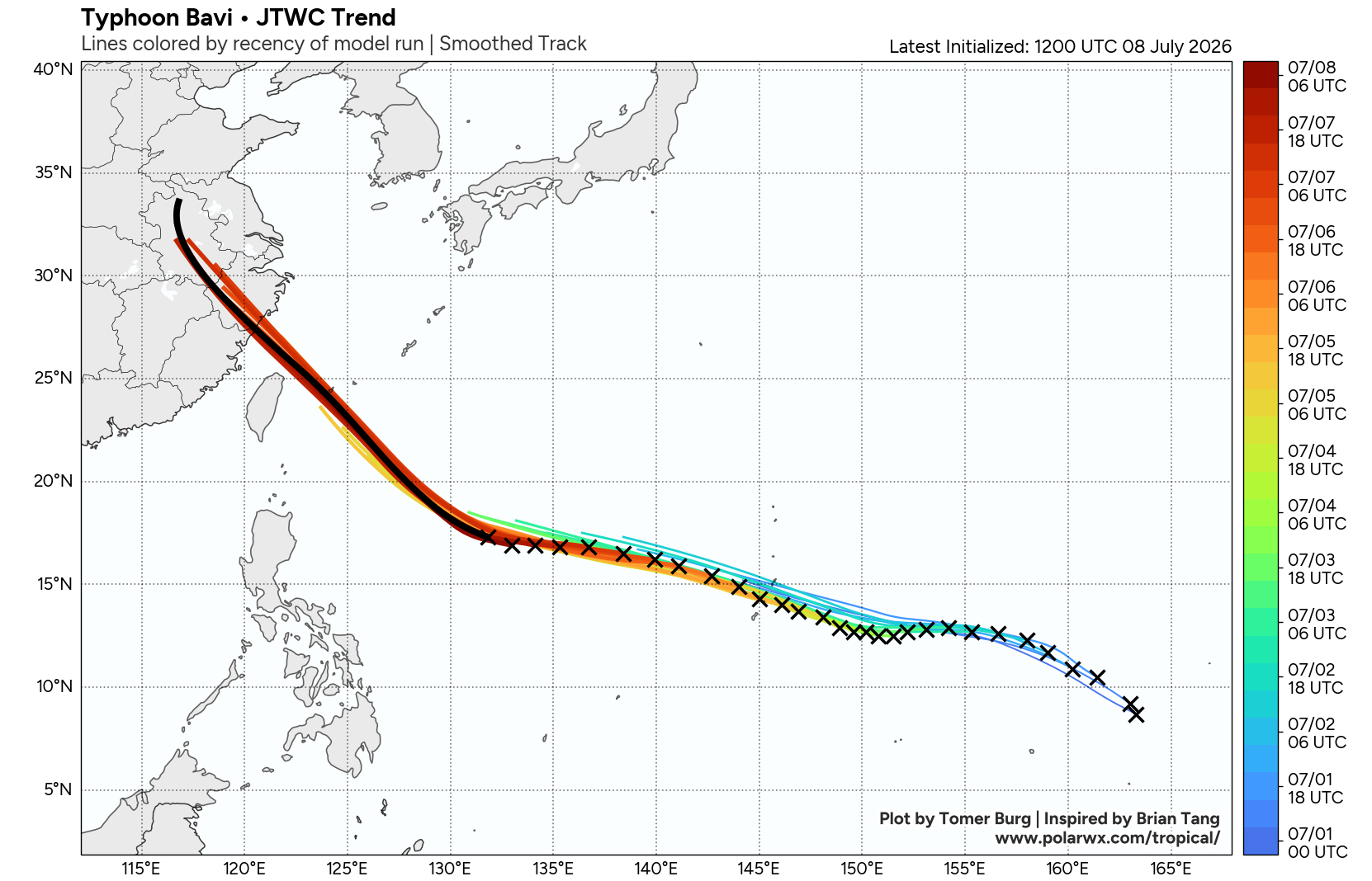 WESTERN PACIFIC: TY 09W(BAVI) peaked at STY Intensity again, now undergoing another ERC, gradually approaching the YAEYMA islands next 48h/Invest 97W//08@1700 UTC 