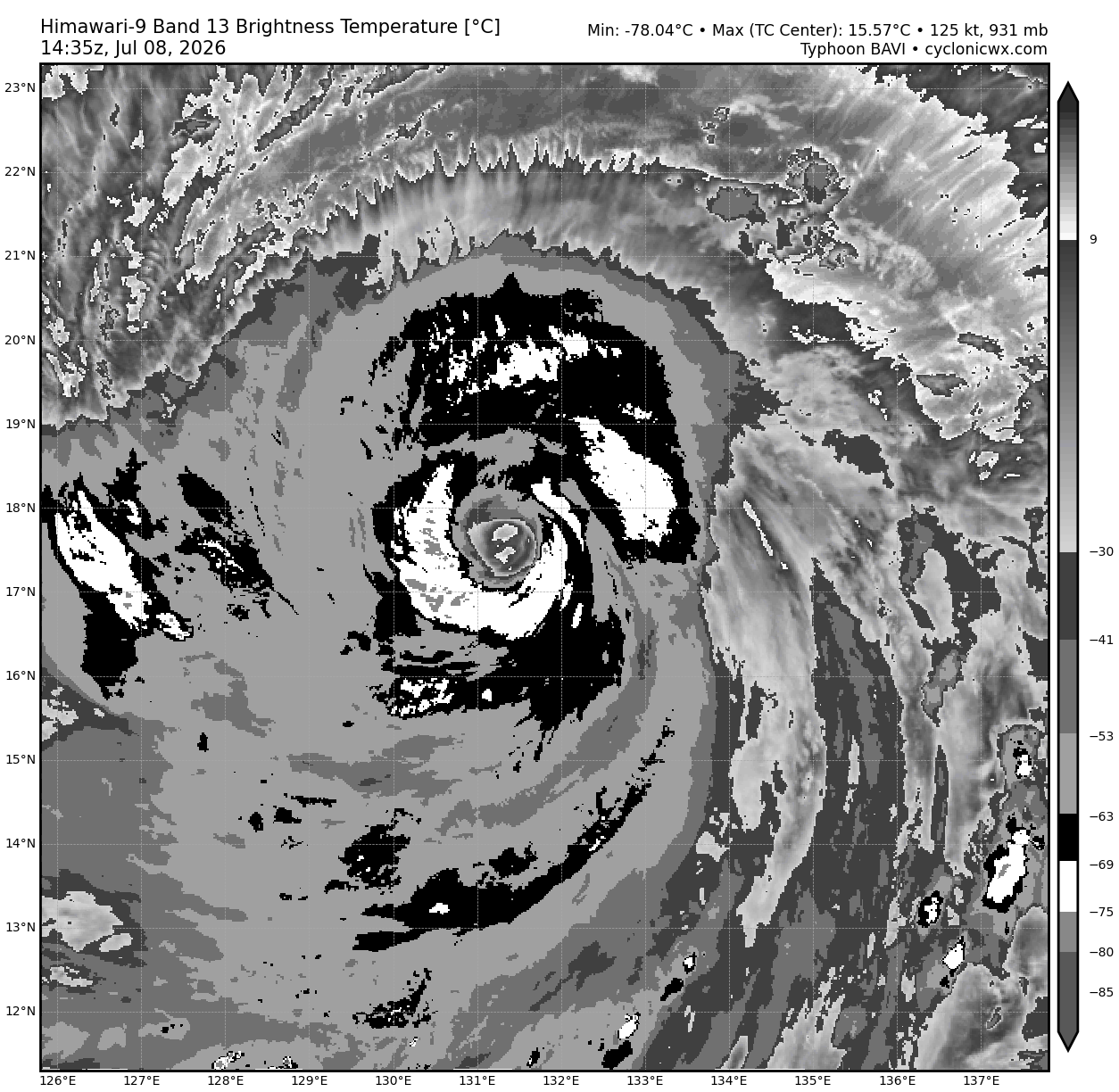 WESTERN PACIFIC: TY 09W(BAVI) peaked at STY Intensity again, now undergoing another ERC, gradually approaching the YAEYMA islands next 48h/Invest 97W//08@1700 UTC 