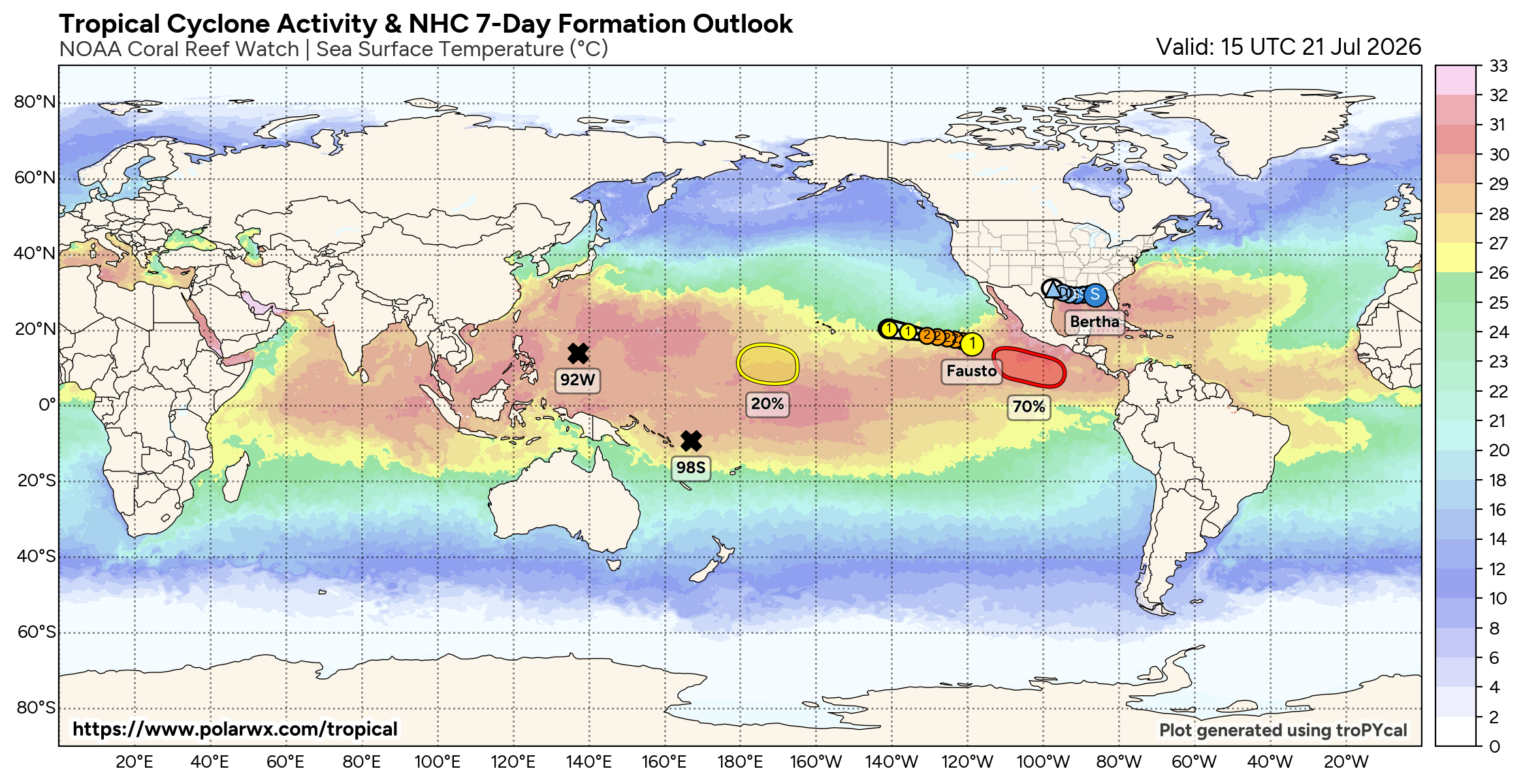 TROPICAL CYCLONE UPDATES PACIFIC/INDIAN/ATLANTIC OCEANS//21@1600 UTC 